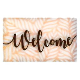 [HHHD-FLMT-01087 / RH3332] Classy Homes PVC-Backed Coir Mat with Bleached Base, 18 x 30 In., 15mm Thick