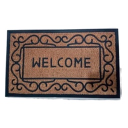 [HHHD-FLMT-01098 / RH3343] Classy Homes Coco Rubber Non-Brushed Panama Mat 18 x 30 In., 8mm Thick