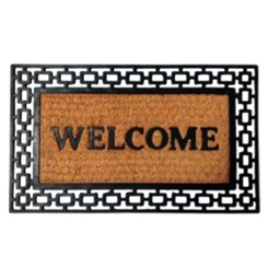 [HHHD-FLMT-01105 / RH3350] Classy Homes Coco Rubber Non-Brushed Panama Grill Mat 18 x 30 In., 8mm Thick