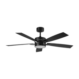 [DHW-F-120-BK] Honeywell Vegas Ceiling Fan 52 In. 18W CCT LED, Matte Black