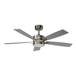 [DHW-F-120-SN] Honeywell Vegas Ceiling Fan 52 In. 18W CCT LED, Satin Nickel