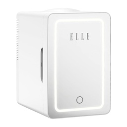 [ESDAF01WH] Elle Mini Cooler with LED Makeup Mirror 6L, White