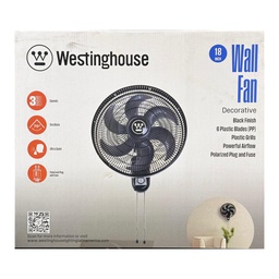 [79058] Westinghouse Wall Fan 18 In. Black 75W 6-Blade