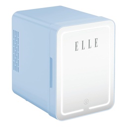 [ESDAFX04BU] Elle Mini Cooler with LED Makeup Mirror, Blue