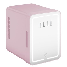 [ESDAFX04PU] Elle Mini Cooler with LED Makeup Mirror, Purple