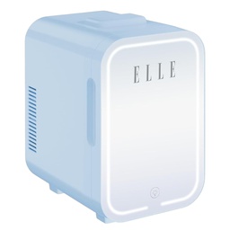 [ESDAFX08BU] Elle Mini Cooler with LED Makeup Mirror, Blue