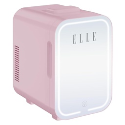 [ESDAFX08PU] Elle Mini Cooler with LED Makeup Mirror, Purple