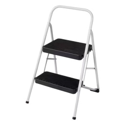 [11-137-CLGG4] Cosco 2-Step Household Folding Step Stool, 200 Lb Capacity, Steel, Black