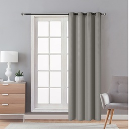 [715-1446534 / 1458663 / / CHBC32594] Classy Homes Blackout Curtain 1pc Microfiber with Silicone Rubber Backing