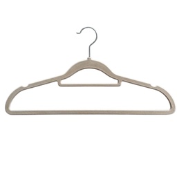 [N38-101-BG] Nautica Velvet Hangers 10-pack, Beige