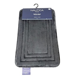 [BM53-DGRY] Nautica Bath Mat 40x60 cm Dark Grey