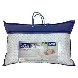 [730-1446829] Home Living Cooling Memory Foam Pillow 60x40cm, Blue