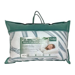 [730-1446831] Home Living Eucalyptus Memory Foam Pillow 60x40cm, Green