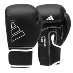 [ADIH80-BLK/WHT-10OZ] Adidas Hybrid 80 Boxing Gloves, Black/ White