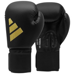 [ADISBG50-BLK/GLD-16OZ] Adidas Speed 50 Boxing Gloves 16oz. Black/ Gold