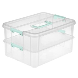 [14228604] Sterilite Stack &amp; Carry 2-Layer Handle Box