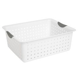 [16268006] Sterilite Large Ultra Basket, White
