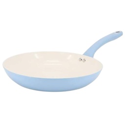 [141011.01] Martha Stewart Everyday Rexford Nonstick Frying Pan Ceramic/ Aluminum 12 In., Soft Blue