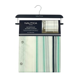 [754278] Nautica Print Shower Curtain 70 x 72 In.