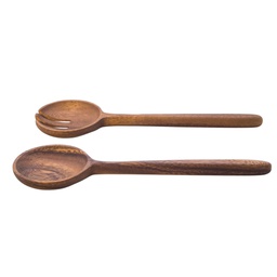 [N43-130-ACAC] Nautica Home Acacia Wood Salad Servers