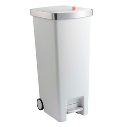 [N41-119-ALU] Nautica Home Step-On Trash Can 45L. White
