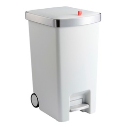 [N41-115-ALU] Nautica Home Step-On Trash Can 15L. White