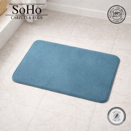 [WF-POP-40X60AQU] SoHo Carpets Memory Foam Bath Mat 40x60cm Aqua