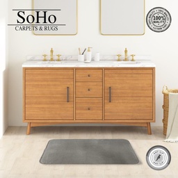[WF-POP-50X80SND] SoHo Carpets Memory Foam Bath Mat 50x80cm Sand