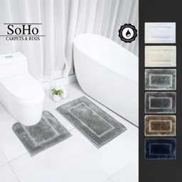 [TY-SOFT-2PC] SoHo Carpets Bath Mats (2-Piece Set)