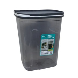 [723-BNM2357] Soft Chef Storage Bowl with Lid 4L. Black