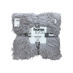 [730-1461985] Home &amp; You Throw Pillow Set 18x18 Gray
