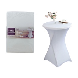 [720-1457042] Hotel Collection Bar Table Cover, White
