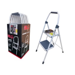 [981-DBE-02939] Max Tools 2-Step Ladder, Grey/ White