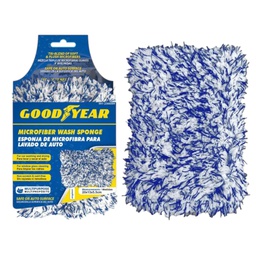 [991-2306009] Goodyear Microfiber Wash Sponge White/ Blue