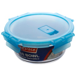 [750-JS021] Windrose Glass Bowl with Lid