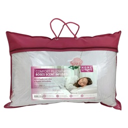 [730-1446833] Home Living Rose Bamboo Memory Foam Pillow 60x40cm, Pink