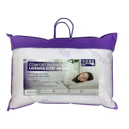 [730-1446835] Home Living Lavender Bamboo Memory Foam Pillow 60x40cm, Purple