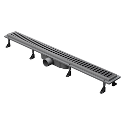 [P0383-PSD-06K70-SAS8304-GA8M] Bahit Shower Drain Grid (SS 304-ABS) 80x6.5x1.5cm Gunmetal