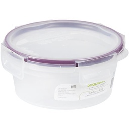 [1109968] Snapware Total Solution Plastic Food Storage Container 4-Cup Round with Four Latch Locking Lid