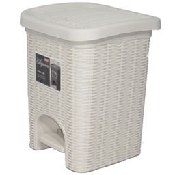 [MSKTC245/ZY-132 / HHSO-GBGB-01011] Mr. Save Plastic Step-On Trash Can 9.5 x 9.5 x 12 In.