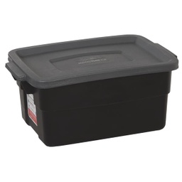 [RMRT030010] Rubbermaid Roughneck Storage Tote 3 Gal Black