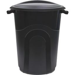 [TI0042 / TI0040  / 1684489] United Solutions Rough &amp; Rugged Trash Can with Lid 20 Gal. Black
