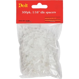 [308455] ****Do it Hard Tile Spacers 300-Pack 1/16 In White