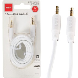 [AH748Z] ****RCA 6 Ft. White Audio Extension Audio Cables