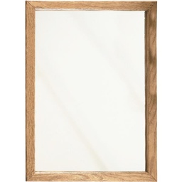 [K268] Zenith Single Mirror Surface/Recess Mount Framed Medicine Cabinet 16.13 In W x 21.75 In H x 4.5 In D, Oak