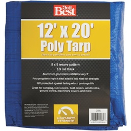 [767888] ****Do it Best General Purpose Woven Tarp 12 x 20 Ft, Blue