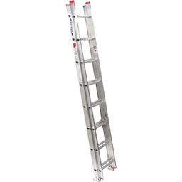 [D1116-2] Werner 16 Ft. Aluminum Extension Ladder with 200 Lb. Load Capacity Type III Duty Rating
