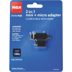 [DHMIMICE] ****RCA 2-In-1 HDMI Female to HDMI Mini/Micro HDMI Adapter