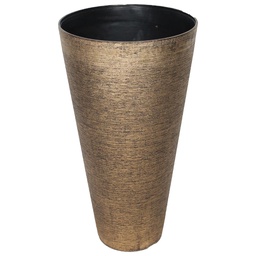 [RH9951G / HHGD-FWPT-01003] Royal Homes Flowerpot 10x15 In., Gold/ Silver, Copper