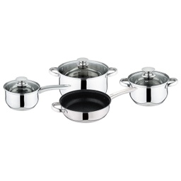 [HHKC-POTT-01015 / RHKV-6606 / RHKV-6606/ZY-132] Kaisa Villa 8pc Cookware Set, SS